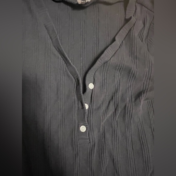 LOFT Charcoal Long Sleeve Dress - Picture 3 of 5